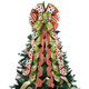 Grinchy Christmas Tree Topper Bow - 45'' x 13'' Large Glitter Polka Dot Wreath Bow with Peppermint Pattern Edge - Christmas Tree and Wreath Decor, Christmas Wired Ribbon Bow Decorations Grinchy Christmas Tree Topper Bow - 45'' x 13'' Large Glitter Polka Dot Wreath Bow with Peppermint Pattern Edge - Christmas Tree and Wreath Decor, Christmas Wired Ribbon Bow Decorations