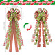 Grinchy Christmas Tree Topper Bow - 45'' x 13'' Large Glitter Polka Dot Wreath Bow with Peppermint Pattern Edge - Christmas Tree and Wreath Decor, Christmas Wired Ribbon Bow Decorations Grinchy Christmas Tree Topper Bow - 45'' x 13'' Large Glitter Polka Dot Wreath Bow with Peppermint Pattern Edge - Christmas Tree and Wreath Decor, Christmas Wired Ribbon Bow Decorations