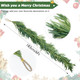 Christmas Garland, Norfolk Pine Garland Artificial Faux Greenery Garland for Holiday Christmas Decorations Indoor Mantle