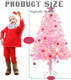Pink Christma Tree 4 ft,Kids Christmas Tree,4 Ft Christmas Tree with Lights,Pink Christmas Decorations (Balls, Stars, and Ornaments) Small Christmas Tree with Lights 4ft