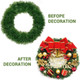 CXDY 50 Foot Non-Lit Green Holiday Soft Garland