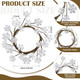 2 Pcs Christmas Candle Rings Snowflake Candle Wreath Glitter Vintage Wood Candle Wreaths for Pillar Candles 3.9 Inch Frosty Candles Holder for Christmas Winter Rustic Table Centerpiece Decor