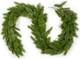 Christmas Rattan Garland, Norfolk Pine Garland Artificail Christmas Garland Branches Holiday Decorations Pine Garland for Doors Christmas Trees Indoor and Outdoor (Green)
