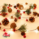 2 Pack Christmas Garland, 6.56 Ft LED String Light with Pine Cones, Red Berries, Bells for Xmas Decor Mantle Fireplace Christmas Holiday Party Thanksgiving Decoration, 20 LED Lights, Battery Operated 2 Pack Christmas Garland, 6.56 Ft LED String Light with Pine Cones, Red Berries, Bells for Xmas Decor Mantle Fireplace Christmas Holiday Party Thanksgiving Decoration, 20 LED Lights, Battery Operated