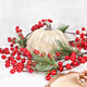 DearHouse 6FT Red Berry Christmas Garland with Garland Artificail Garland Indoor Outdoor Garden Gate Home Decoration for Winter Holiday Year Decor