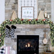 DearHouse Pine Christmas Garland,6Ft WinterArtificial Greenery Garland for Holiday Season Mantel Fireplace Table Runner Centerpiece Decor