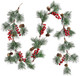 DearHouse 6FT Berry Christmas Garland with Pine Needles Berries Pinecones Winter Artificial Greenery Garland for Holiday Season Mantel Fireplace Table Runner Centerpiece Year Decoration