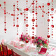 Decor365 Twinkle Star Garlands Red Circle Dots Streamer For Valentines Red Party Decorations Chinese Year Hanging Decor Glitter Banner For Bridal Shower Baby Shower Showcase Wedding Curtains Props