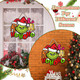 Christmas Wooden Sign Hanging Christmas Hanging Sign Wooden Merry Christmas Cartoon Dog Wooden Ornaments for Holiday Xmas Year Door Wall Home Winter Festival