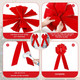 Large Christmas Bows,Giant Red Bow, Velvet Red Outdoor Christmas Decoration – Large Waterproof Red Bow for Door, Wreath, and Christmas Tree – Elegant Big Outdoor Christmas Bows (Red 2, 2 PCS)