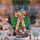 2 Pack 16 Inch Artificial Christmas Wreath, Undecorated Christmas Wreath for Front Door, Window, Wall Outdoor Holiday No-lit Winter Wreath Decorations (Green 16", 2 Pack)