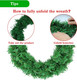 2 Pack 16 Inch Artificial Christmas Wreath, Undecorated Christmas Wreath for Front Door, Window, Wall Outdoor Holiday No-lit Winter Wreath Decorations (Green 16", 2 Pack)