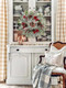 Christmas Wreath, 18 Inch Flocked Snow Wreath with Frosted Branches, Berries and Pine Cones for Front Door Decoration Indoor Window Wall Fireplace Xmas Décor