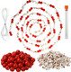 452 Pcs Popcorn and Cranberry Garland DIY Making Kit Artificial Cranberry Popcorn Garland Realistic Popcorn Rustic Cranberry Bead Christmas Tree Garland Decorations for Home Fireplace Window Door 452 Pcs Popcorn and Cranberry Garland DIY Making Kit Artificial Cranberry Popcorn Garland Realistic Popcorn Rustic Cranberry Bead Christmas Tree Garland Decorations for Home Fireplace Window Door