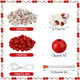 452 Pcs Popcorn and Cranberry Garland DIY Making Kit Artificial Cranberry Popcorn Garland Realistic Popcorn Rustic Cranberry Bead Christmas Tree Garland Decorations for Home Fireplace Window Door 452 Pcs Popcorn and Cranberry Garland DIY Making Kit Artificial Cranberry Popcorn Garland Realistic Popcorn Rustic Cranberry Bead Christmas Tree Garland Decorations for Home Fireplace Window Door