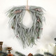 Dingion Norfolk Pine Wreath for Front Door 23 Inch Pinecone Artificial Christmas Cedar Wreath with Pinecones Rustic Farmhouse Wreaths for Kitchen Cabinet Porch Wall Window Mantel Holiday Xmas Decor