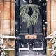 Dingion Norfolk Pine Wreath for Front Door 23 Inch Pinecone Artificial Christmas Cedar Wreath with Pinecones Rustic Farmhouse Wreaths for Kitchen Cabinet Porch Wall Window Mantel Holiday Xmas Decor