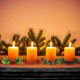 12 Pcs Christmas Candle Rings Simulation Colored Berry Candle Garland with Pine Cones Candelabra Candle Holder Candle Rings Wreaths Dining Table Centerpiece for Xmas Party Table Decoration, 4 Styles
