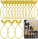 DIYASY Decorative Garland Twist Ties, 12 Pcs Gold Christmas Banister Wraps for Stairs Reusable & Flexible Railing Wraps Home Decorations
