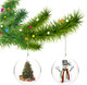 20Pcs Christmas Ball Ornaments 3.94"/100mm Fillable Clear Plastic Ornaments Balls DIY Christmas Tree Decoration Baubles Decorative Hanging Ornaments for Xmas Tree Holiday Wreath Garland Decor (3.94”)
