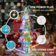 Dolita Small Magic Led Lighted Christmas Tree,Twinkling Prismatic Christmas Decor Lights,8 Lighting Modes Perfect for Indoor and Outdoor Year Christmas Decorations
