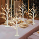 EAMBRITE Home Decorations Light Up White Birch Tree Indoor Christmas Decor, 4 Pack Battery Operated Lighted Tabletop Bonsai Tree Lamp Led Lights Money Tree Xmas Wedding Centerpiece Table Room (2 Ft)