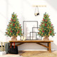Mini Christmas Tree 24" Small Tabletop Artificial Xmas Tree 2 FT with 50 LED Lights & 8 Lighting Modes Battery-Operated Christmas Decor Ornaments & Cement Base 2 Feet (2)