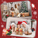 Cute Gingerbread House Pillows Plush Stuffed Christmas Pillows for Couch Bed Living Room Bedding Room,Chic Ginger House Decoration Pillows for Christmas Party Decor, House,12.5"