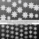 84 Pcs White Christmas Snowflakes Decorations 3D Glittery Paper Snowflake Hanging Ornaments Garland for Home Xmas Christmas Holiday Party Decor