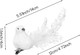 24pcs Artificial White Doves Decoration with Metal Clips, White Feathered Mini Birds Clip on Tree Ornaments for DIY Crafts Christmas Tree Ornaments, Wreaths, Wedding Decor