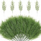 Artificial Pine Branches, 100 Pcs Faux Green Pine Needles Greenery Cedar Twigs Stems for Christmas Decorations Holiday Craft DIY Garden Garland Wreath Xmas Winter Home Decor