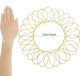 Ferraycle 2 Pcs Metal Christmas Card Holder Wall Display Christmas Card Wreath Spiral Photo Insert Card Display for Xmas Holiday Wall Hanging Decoration(13 Inch,Golden)