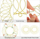 Ferraycle 2 Pcs Metal Christmas Card Holder Wall Display Christmas Card Wreath Spiral Photo Insert Card Display for Xmas Holiday Wall Hanging Decoration(13 Inch,Golden)