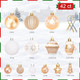 FestiveBliss Christmas Ornaments, 42 Pcs Christmas Decoration Balls or Xmas Tree Ornaments, Shatterproof Plastic Christmas Balls for Holiday Wreath Garland Decor, (Gold & White)