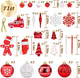 FestiveBliss Christmas Ornaments 71 Count, Christmas Balls, Christmas Decorations for Tree, 23, Shatterproof Christmas Ornaments, Red and White Ornaments Christmas, Plastic Ornaments