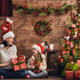 48PCS Christmas Berries Pine Picks Bulk Artificial Berry Stems Frosted Pine Branches Xmas Tree Picks Pinecones Vase Bouquets Wreath DIY Craft(Classic)