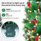 FINOM Christmas Garland, 9ft Artificial Christmas Tree Garland,Christmas Garland with Lights, Pine Cones, Red Berries, Branch Tips, Christmas Decoration for Stairs, Fireplace, Door, Xmas Trees, Garden