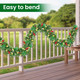 FINOM Christmas Garland, 9ft Artificial Christmas Tree Garland,Christmas Garland with Lights, Pine Cones, Red Berries, Branch Tips, Christmas Decoration for Stairs, Fireplace, Door, Xmas Trees, Garden