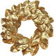 24" Magnolia Leaf Wreath with Realistic Gold-Tipped Leaves - Lifelike Christmas Wreath for Indoor/Outdoor Use Holiday Accents for Home & Office Elegant Xmas Decor