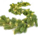 Lighted Pine Christmas Garland, 6ft Christmas Greenery Garland with 50 Led Lights, Realistic Spruce Garland Cypress Garland for Table Centerpiece Home Holiday Mantel Fireplace Decor