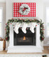 Pine Christmas Garland, 6Ft Christmas Greenery Garland Realistic Cedar Garland Cypress Garland for Holiday Mantel Fireplace Table Centerpiece Decor