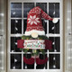 Christmas Wreaths for Front Door, 26-Inch Santa Claus, Door Sign Box Decorations, Merry Christmas Indoor & Outdoor Decor for Home, Office, Café, and Bar