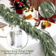 1 Pack Christmas Norfolk Garlands Set 6 Feet Artificial Winter Pine Garland Light String Faux Greenery Garland Green and White Pine Garland for Xmas Holiday Home Indoor Decor 1 Pack Christmas Norfolk Garlands Set 6 Feet Artificial Winter Pine Garland Light String Faux Greenery Garland Green and White Pine Garland for Xmas Holiday Home Indoor Decor