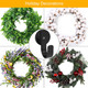 Magnetic Wreath Hanger for Front Doors, 2 Pack Wreath Holder for Steel Door Metal Wreath Hook for Wreath Decorations