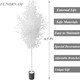 6ft Ficus Trees Artificial, Large White Fake Tree Faux Plant for Home Indoor Wedding Décor