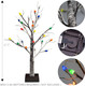 FUNPENY Christmas Birch Tree with C3 Lights, 2 Pack 18 Inch 24LED Tabletop Tree Battery Operated Light Jewelry Holder Indoor Christmas Decoration for Valentine's Day Home Party Wedding