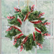 10 Pcs Christmas Berries Pine Cones for DIY Crafts-Christmas Tree Picks Spray Evergreen Artificial Pine Branches Holly Stem,Xmas Garland Décor, Wrap Embellishment (Red)