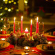 6 Pieces Christmas Advent Wreath Ring Advent Ring Candle Holder Gold Candle Wreaths Rings Xmas Metal Wrought Iron Candlestick Taper Metal Candle Holder for Christmas Advent Home Table Decorations