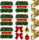 5 Pack 250FT Christmas Garland for Christmas Decoration, Christmas Ribbon Holiday Decor for Outdoor Indoor Artificial Christmas Twist Garland Home Soft Artificial Greenery Party Decoration