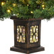 4.5 Ft Artificial Fiber Optic Christmas Tree, Pre-Lit Artificial Potted Xmas Tree with 300 Led Lights, 8 Lighting Modes, Includes Antique Urn Base, 1 PCS